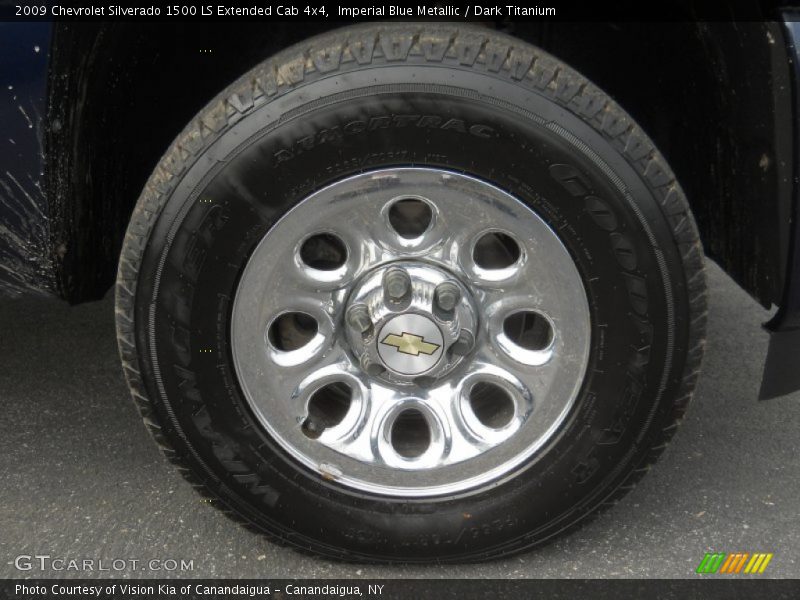Imperial Blue Metallic / Dark Titanium 2009 Chevrolet Silverado 1500 LS Extended Cab 4x4