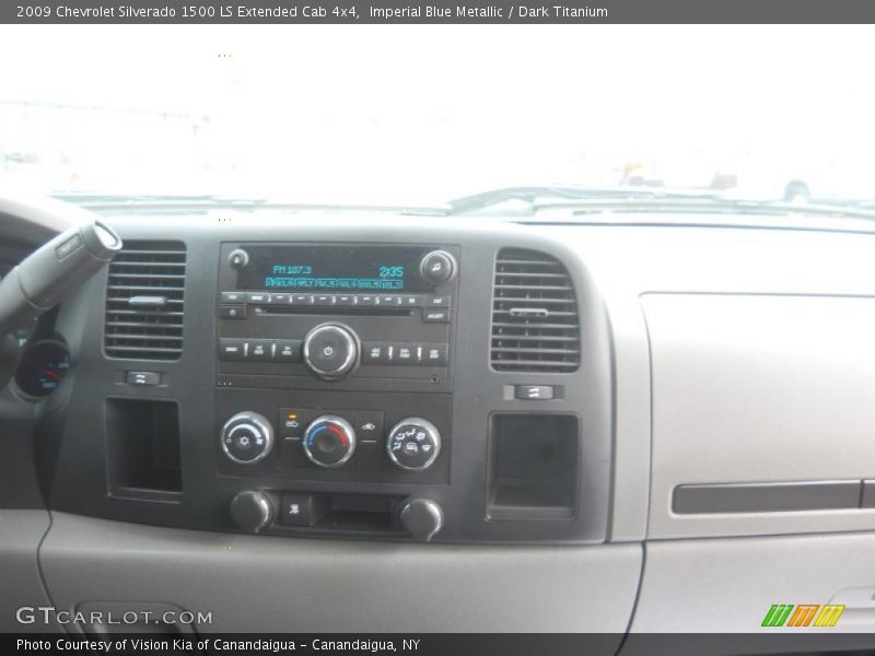 Imperial Blue Metallic / Dark Titanium 2009 Chevrolet Silverado 1500 LS Extended Cab 4x4