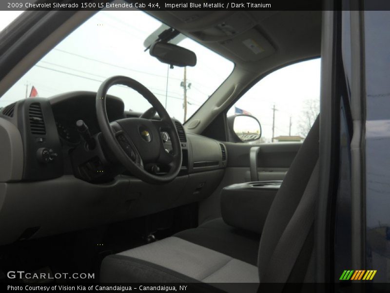 Imperial Blue Metallic / Dark Titanium 2009 Chevrolet Silverado 1500 LS Extended Cab 4x4