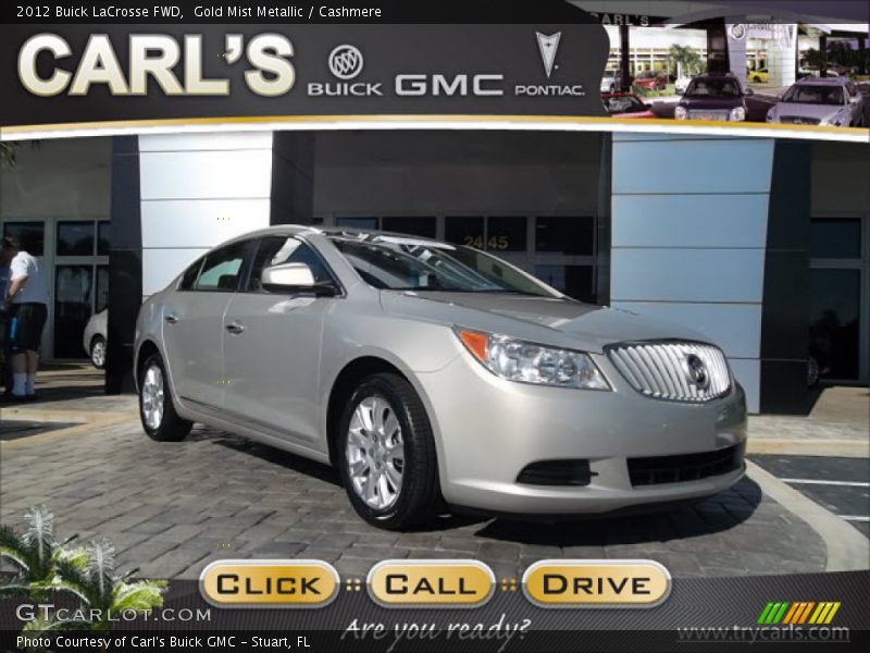 Gold Mist Metallic / Cashmere 2012 Buick LaCrosse FWD