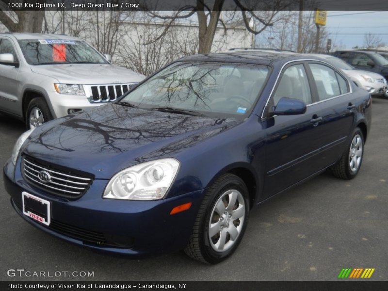 Deep Ocean Blue / Gray 2008 Kia Optima LX