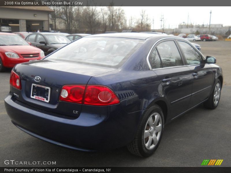 Deep Ocean Blue / Gray 2008 Kia Optima LX