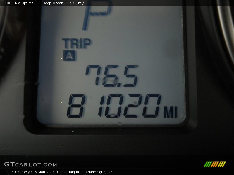 Deep Ocean Blue / Gray 2008 Kia Optima LX
