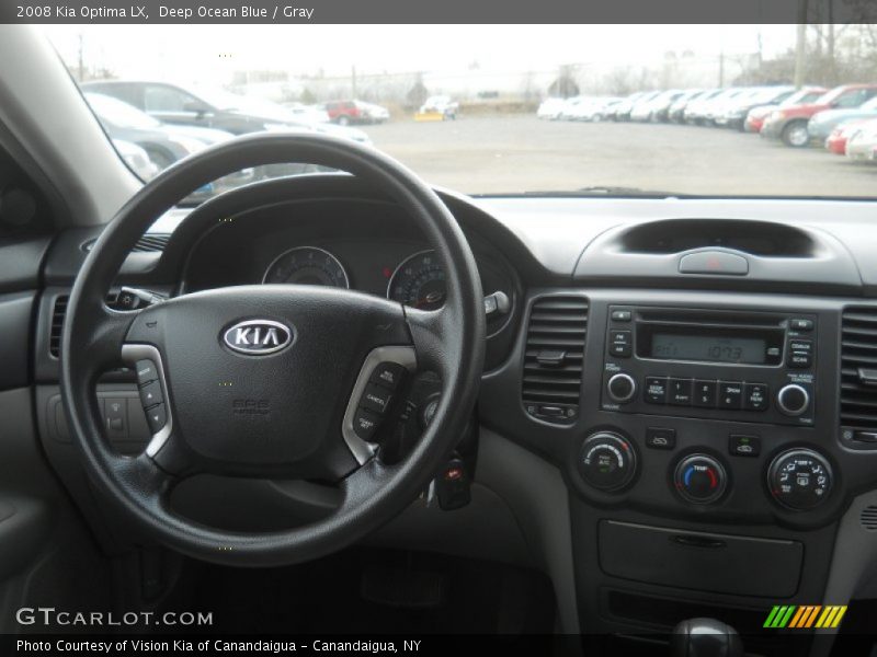 Deep Ocean Blue / Gray 2008 Kia Optima LX