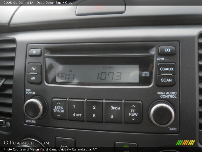 Audio System of 2008 Optima LX