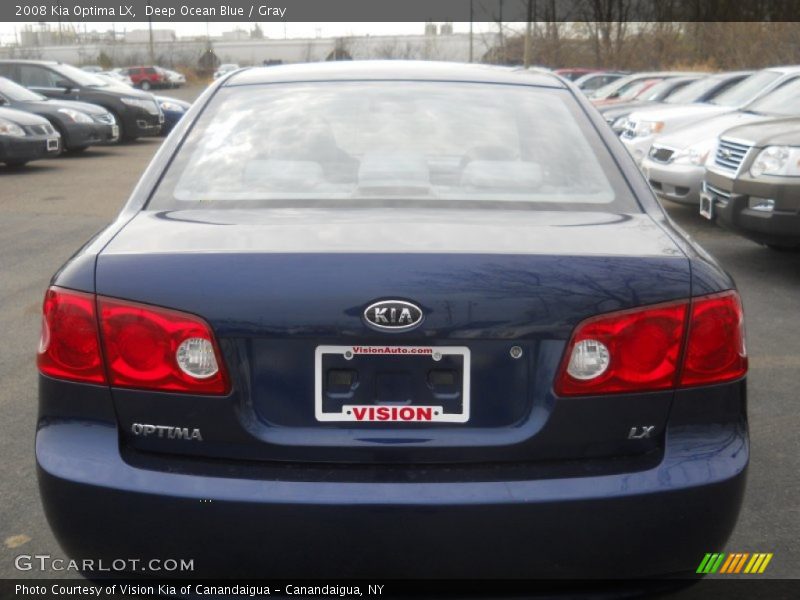 Deep Ocean Blue / Gray 2008 Kia Optima LX