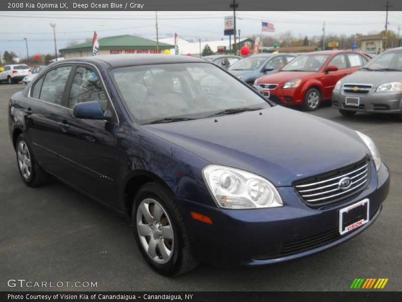 Deep Ocean Blue / Gray 2008 Kia Optima LX