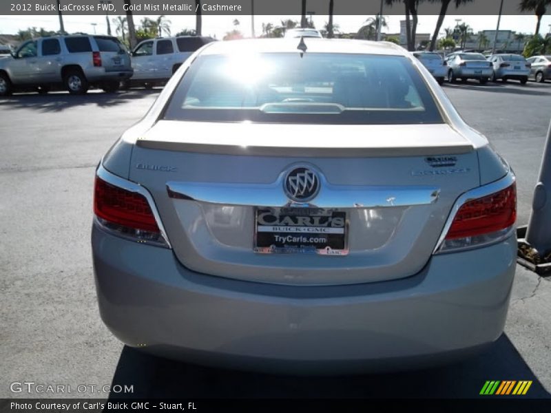 Gold Mist Metallic / Cashmere 2012 Buick LaCrosse FWD
