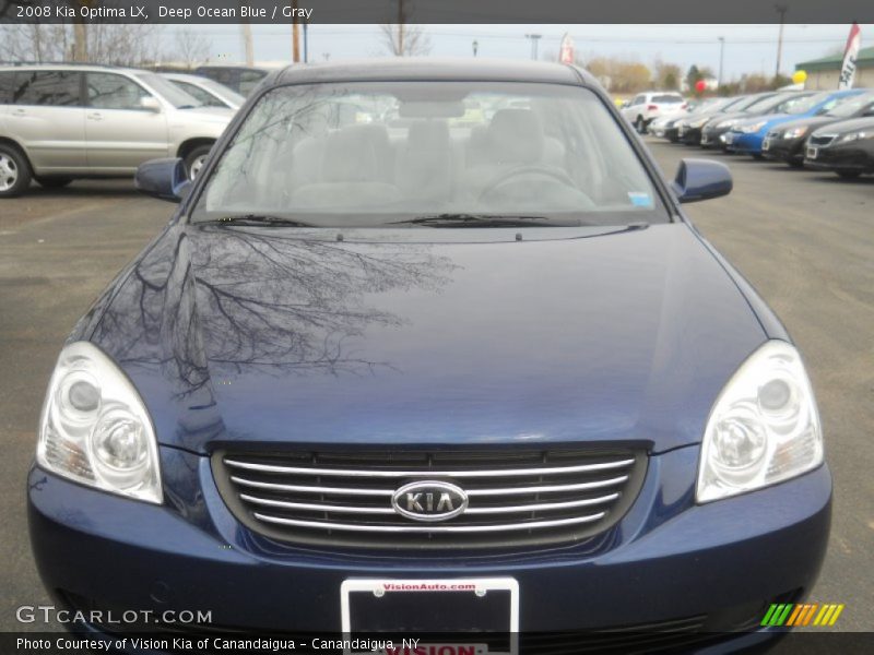 Deep Ocean Blue / Gray 2008 Kia Optima LX