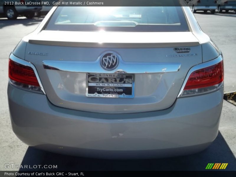 Gold Mist Metallic / Cashmere 2012 Buick LaCrosse FWD