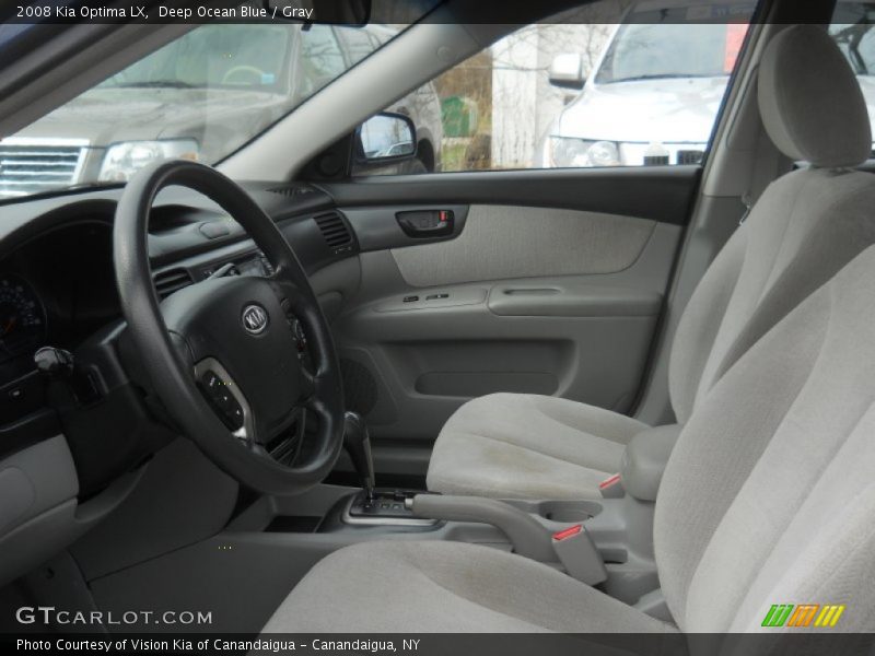 Deep Ocean Blue / Gray 2008 Kia Optima LX