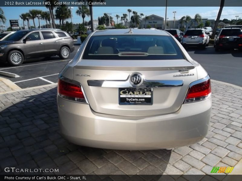 Gold Mist Metallic / Cashmere 2012 Buick LaCrosse FWD