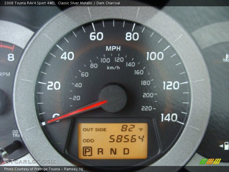Classic Silver Metallic / Dark Charcoal 2008 Toyota RAV4 Sport 4WD