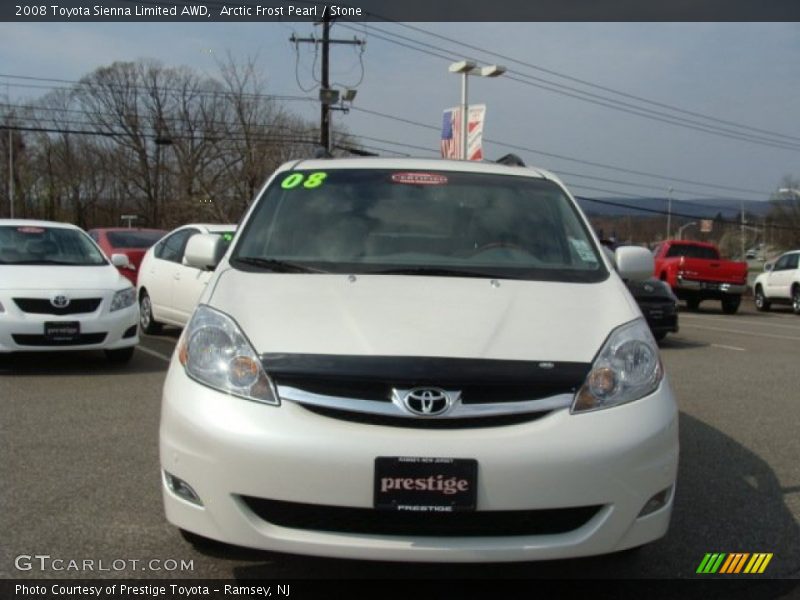 Arctic Frost Pearl / Stone 2008 Toyota Sienna Limited AWD