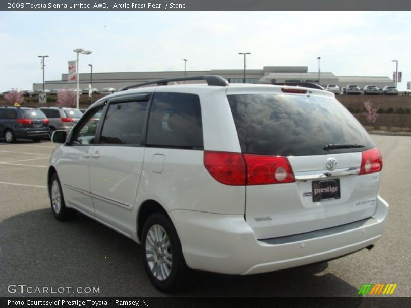 Arctic Frost Pearl / Stone 2008 Toyota Sienna Limited AWD