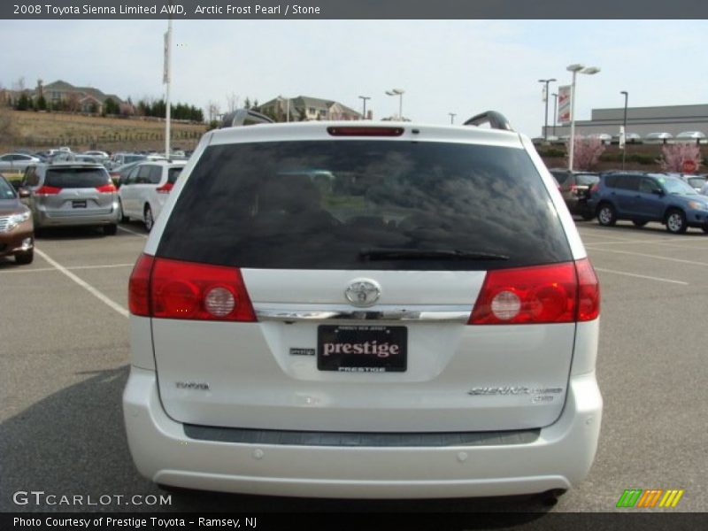 Arctic Frost Pearl / Stone 2008 Toyota Sienna Limited AWD