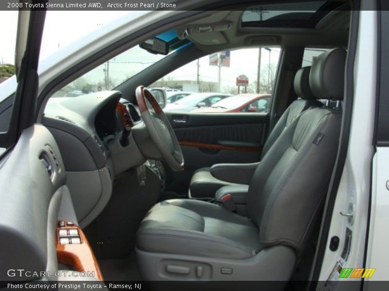 Arctic Frost Pearl / Stone 2008 Toyota Sienna Limited AWD