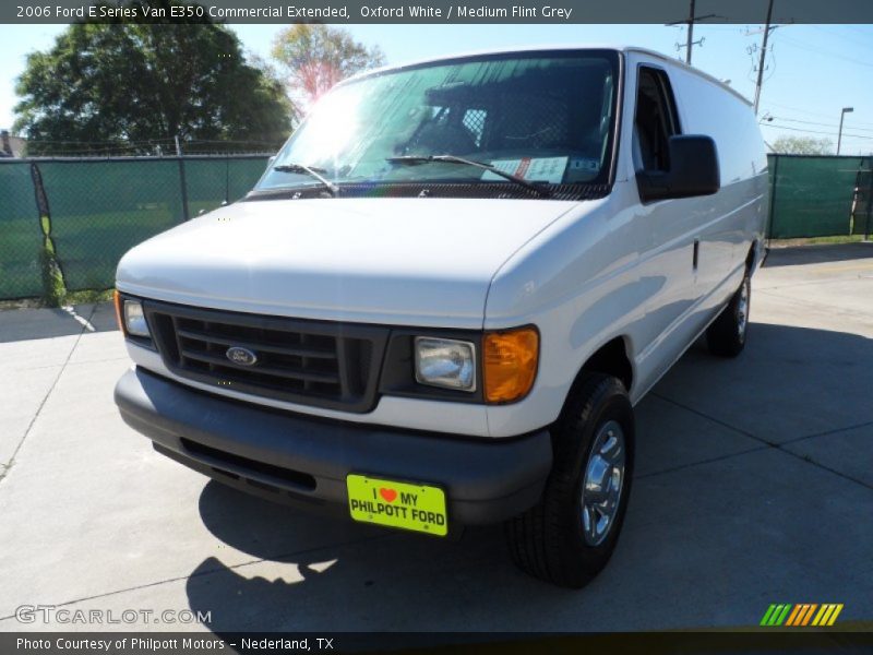 Oxford White / Medium Flint Grey 2006 Ford E Series Van E350 Commercial Extended
