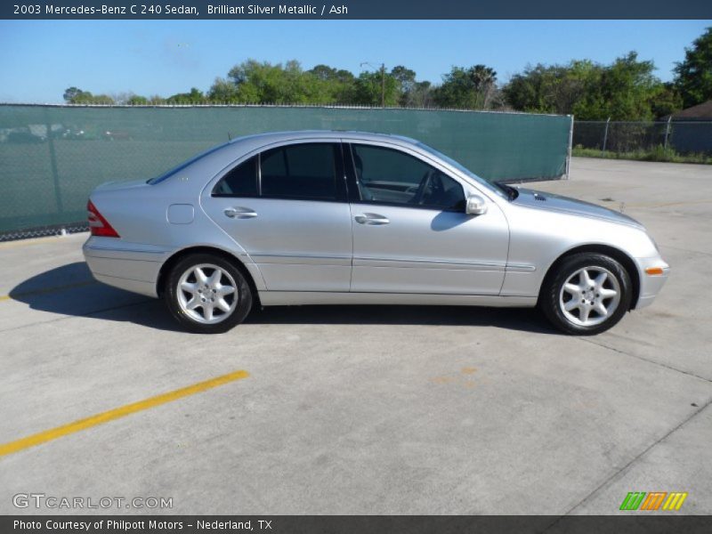 Brilliant Silver Metallic / Ash 2003 Mercedes-Benz C 240 Sedan