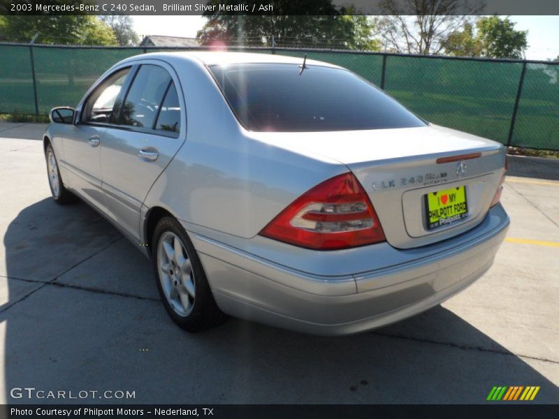 Brilliant Silver Metallic / Ash 2003 Mercedes-Benz C 240 Sedan