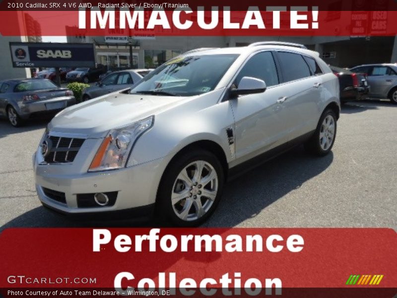 Radiant Silver / Ebony/Titanium 2010 Cadillac SRX 4 V6 AWD