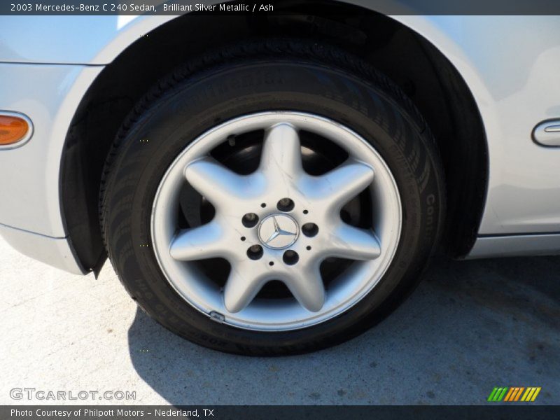 Brilliant Silver Metallic / Ash 2003 Mercedes-Benz C 240 Sedan