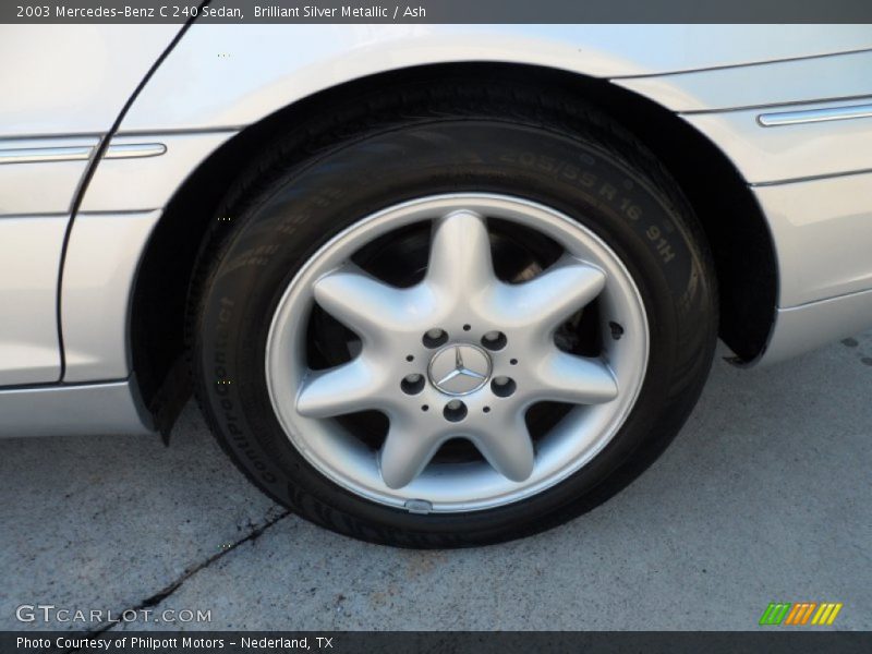 Brilliant Silver Metallic / Ash 2003 Mercedes-Benz C 240 Sedan