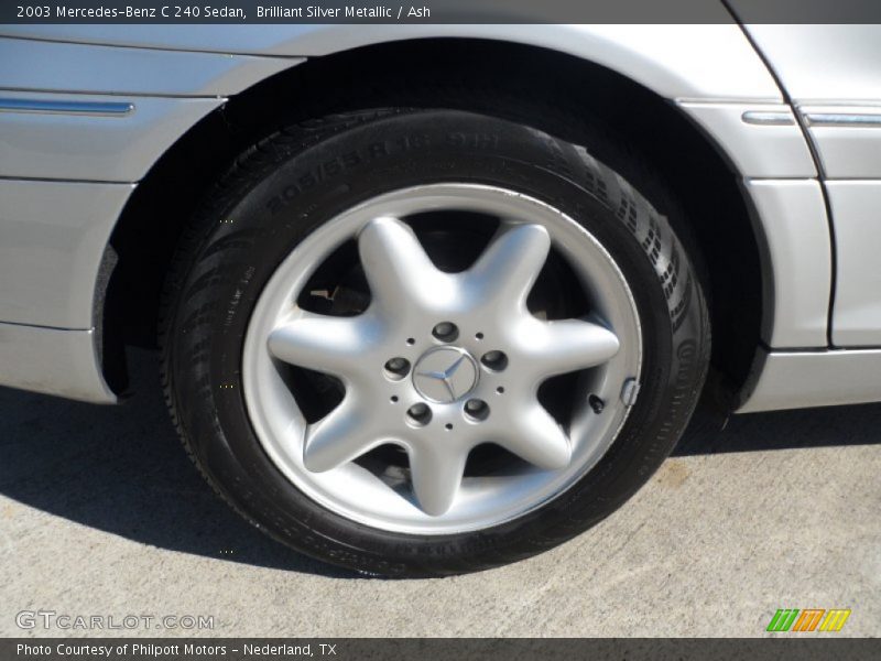 Brilliant Silver Metallic / Ash 2003 Mercedes-Benz C 240 Sedan