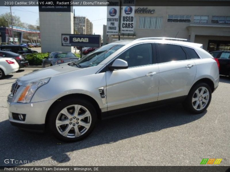 Radiant Silver / Ebony/Titanium 2010 Cadillac SRX 4 V6 AWD