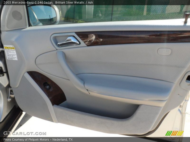 Brilliant Silver Metallic / Ash 2003 Mercedes-Benz C 240 Sedan