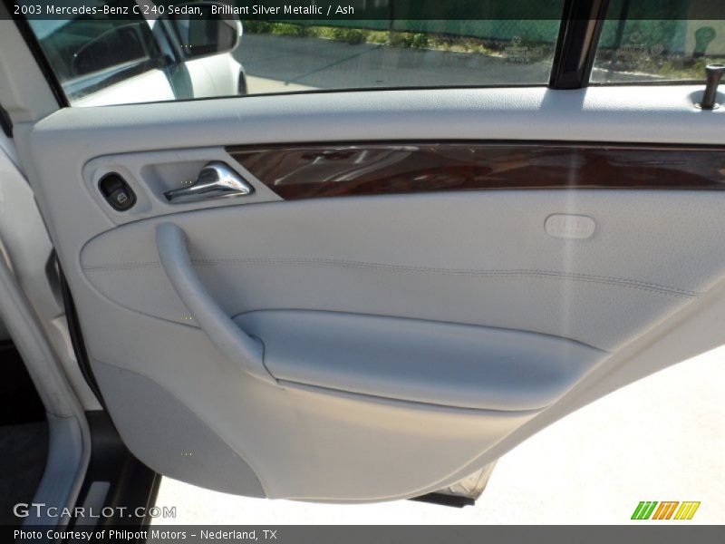 Brilliant Silver Metallic / Ash 2003 Mercedes-Benz C 240 Sedan