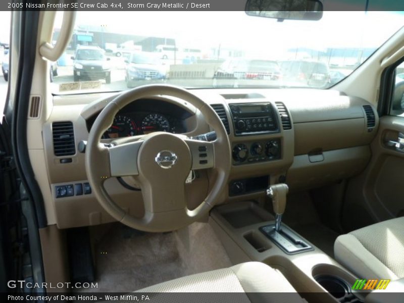 Storm Gray Metallic / Desert 2005 Nissan Frontier SE Crew Cab 4x4