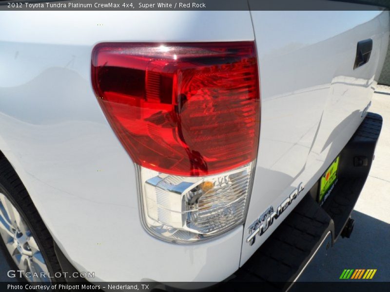 Super White / Red Rock 2012 Toyota Tundra Platinum CrewMax 4x4