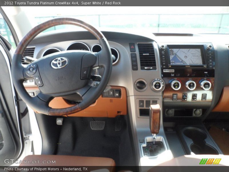 Super White / Red Rock 2012 Toyota Tundra Platinum CrewMax 4x4