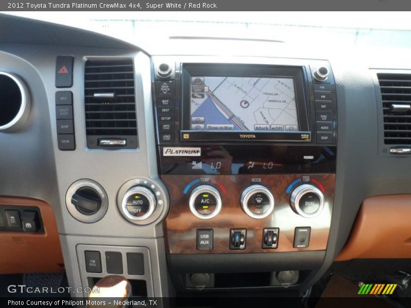 Super White / Red Rock 2012 Toyota Tundra Platinum CrewMax 4x4