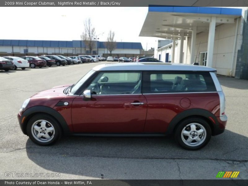 Nightfire Red Metallic / Black/Grey 2009 Mini Cooper Clubman