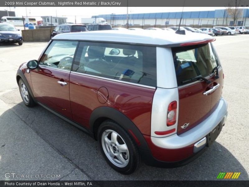 Nightfire Red Metallic / Black/Grey 2009 Mini Cooper Clubman