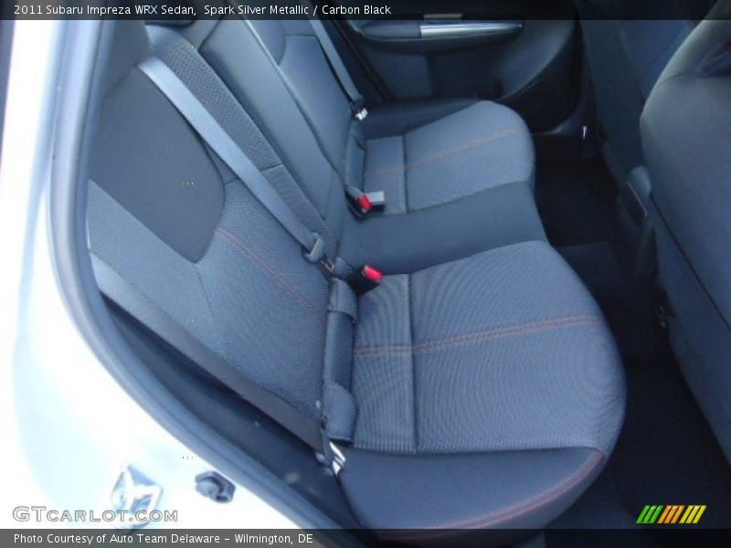Rear Seat of 2011 Impreza WRX Sedan