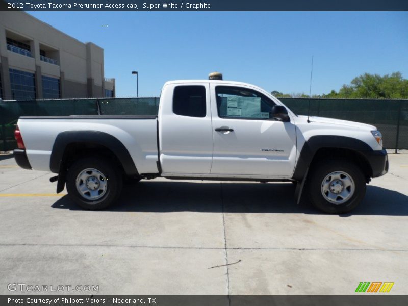 Super White / Graphite 2012 Toyota Tacoma Prerunner Access cab