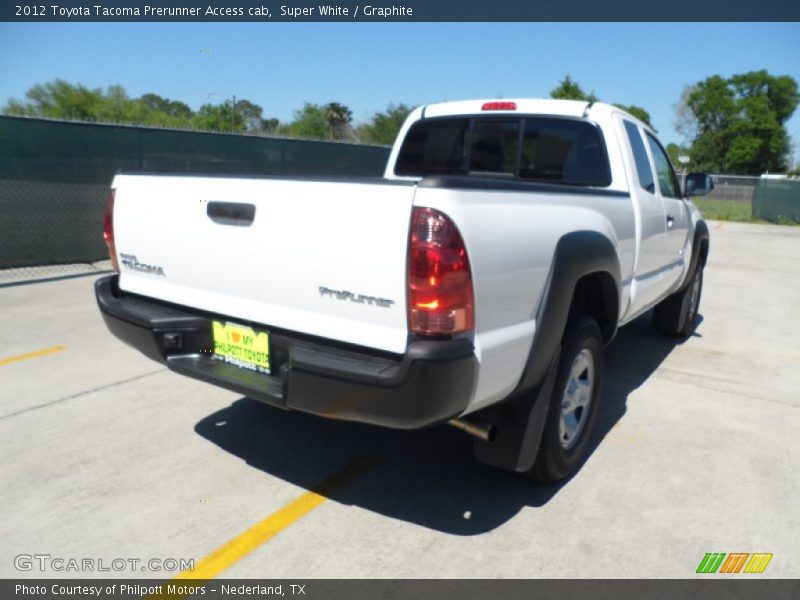 Super White / Graphite 2012 Toyota Tacoma Prerunner Access cab