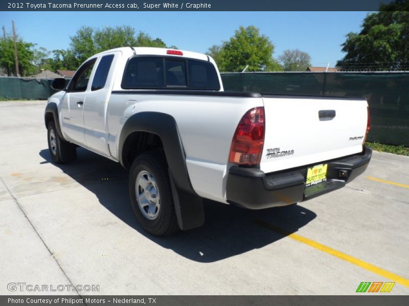 Super White / Graphite 2012 Toyota Tacoma Prerunner Access cab