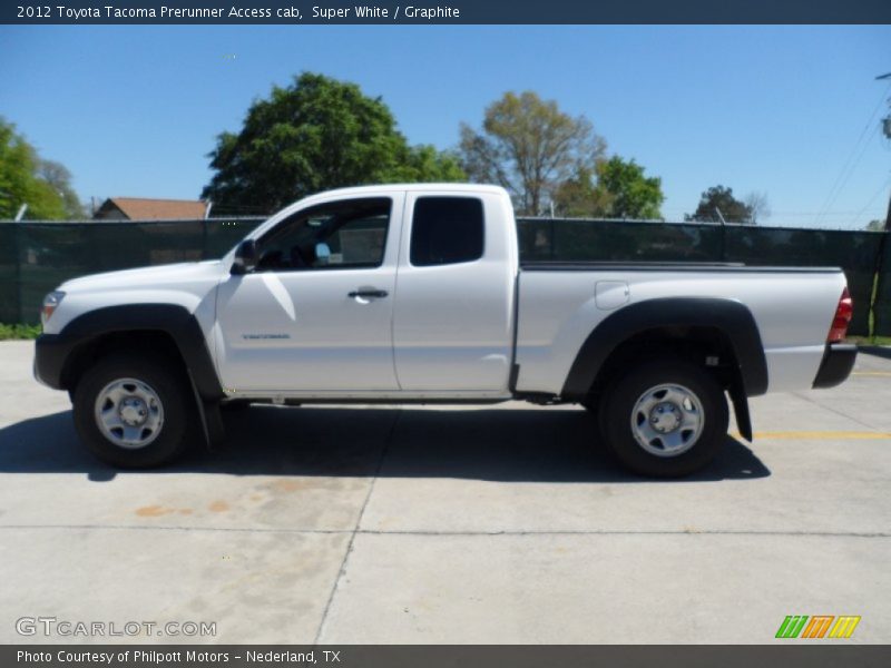 Super White / Graphite 2012 Toyota Tacoma Prerunner Access cab