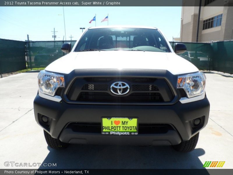 Super White / Graphite 2012 Toyota Tacoma Prerunner Access cab