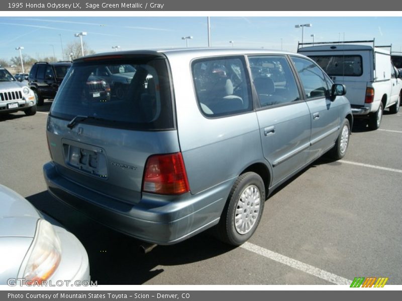 Sage Green Metallic / Gray 1995 Honda Odyssey LX