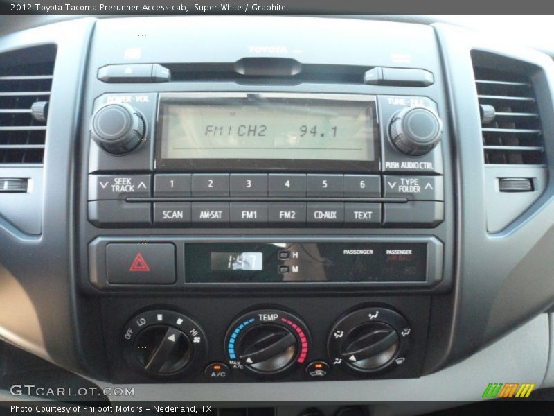 Super White / Graphite 2012 Toyota Tacoma Prerunner Access cab