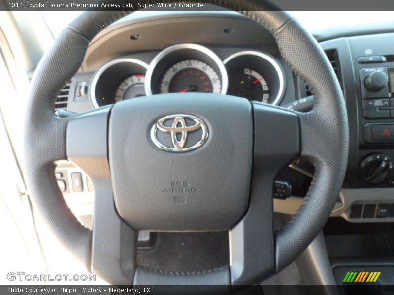 Super White / Graphite 2012 Toyota Tacoma Prerunner Access cab