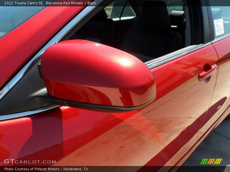 Barcelona Red Metallic / Black 2012 Toyota Camry SE