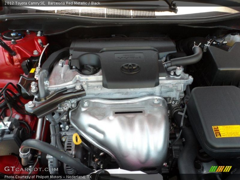Barcelona Red Metallic / Black 2012 Toyota Camry SE