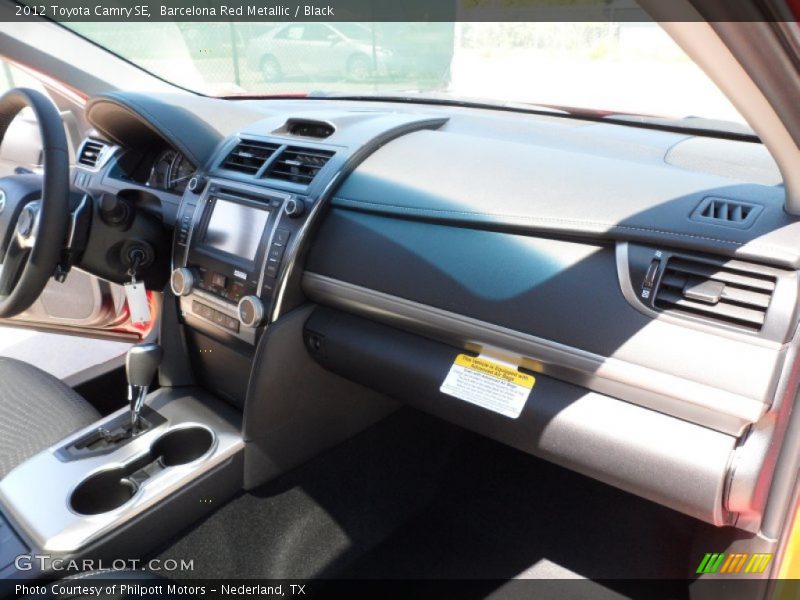 Barcelona Red Metallic / Black 2012 Toyota Camry SE
