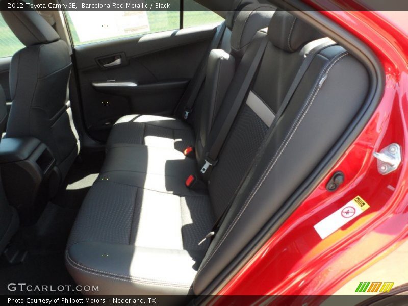 Barcelona Red Metallic / Black 2012 Toyota Camry SE